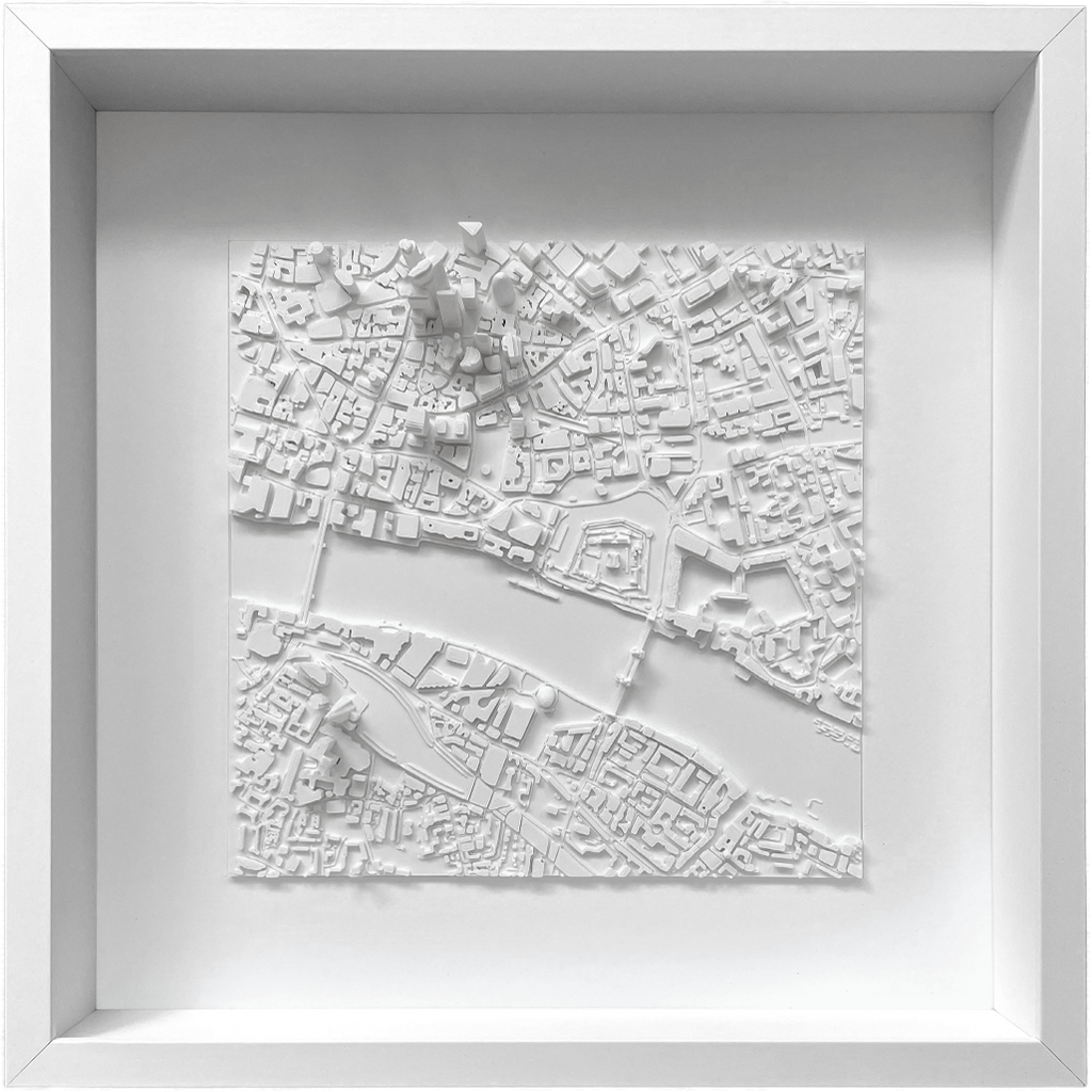3D Stadtkarte von London - Miniatur Wandkunst