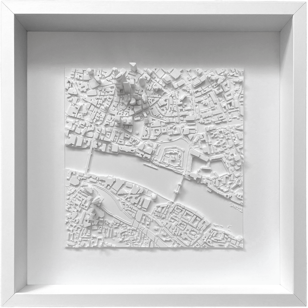 3D Stadtkarte von London - Miniatur Wandkunst