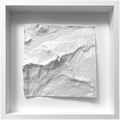 3D Topografische Karte von Matterhorn - Miniatur Landschaft Wandkunst