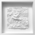 3D Topografische Karte von Mount Everest - Miniatur Landschaft Wandkunst